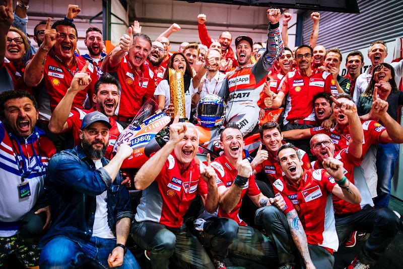 Andrea Dovizioso takes the first MotoGP win of the season at Qatar!