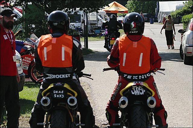 Waiting to race at Castle Combe