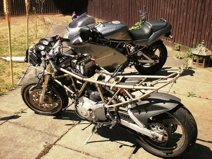 My current pride and joy and the stripped remains of my other one!