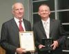 DSC co-founder and PR Organiser, Paul James (Left) with John Spencer of the Northamptonshire Motorcycle Casualty Reduction Forum with their Impact Awards, presented on Friday at a gala dinner and ceremony held at Towcester Racecourse.  The awards were mad