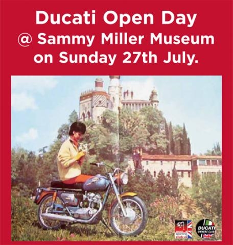 This weekend is the Sammy Miller Ducati Day Sunday 27th July. See events pages on the message board for more details.