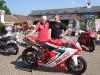 Sammy Miller with Mark Traves & NW200 Bike at the Sammy Miller Ducati Day